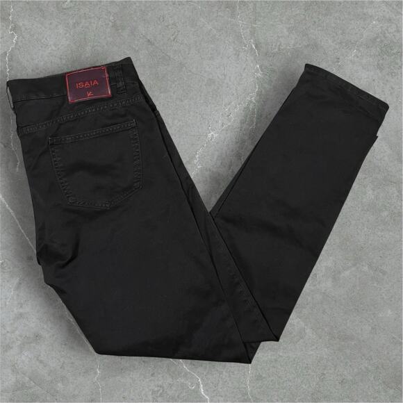 NWT Isaia Napoli Dark Brown 5 Pockets Button Fly Pants Cotton 36x33 $435 MSRP - Picture 1 of 16